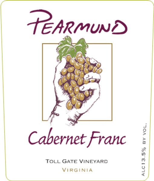 Pearmund Cellars Cabernet Franc Fauquier Middleburg Virginia 2021