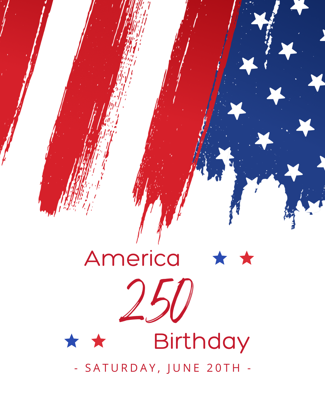 America's 250th Wine Dinner - Saturday June 20 @ 6:00 pm