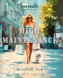 One Family Brewing - High Maintenance Blonde Ale Lovettsville VA