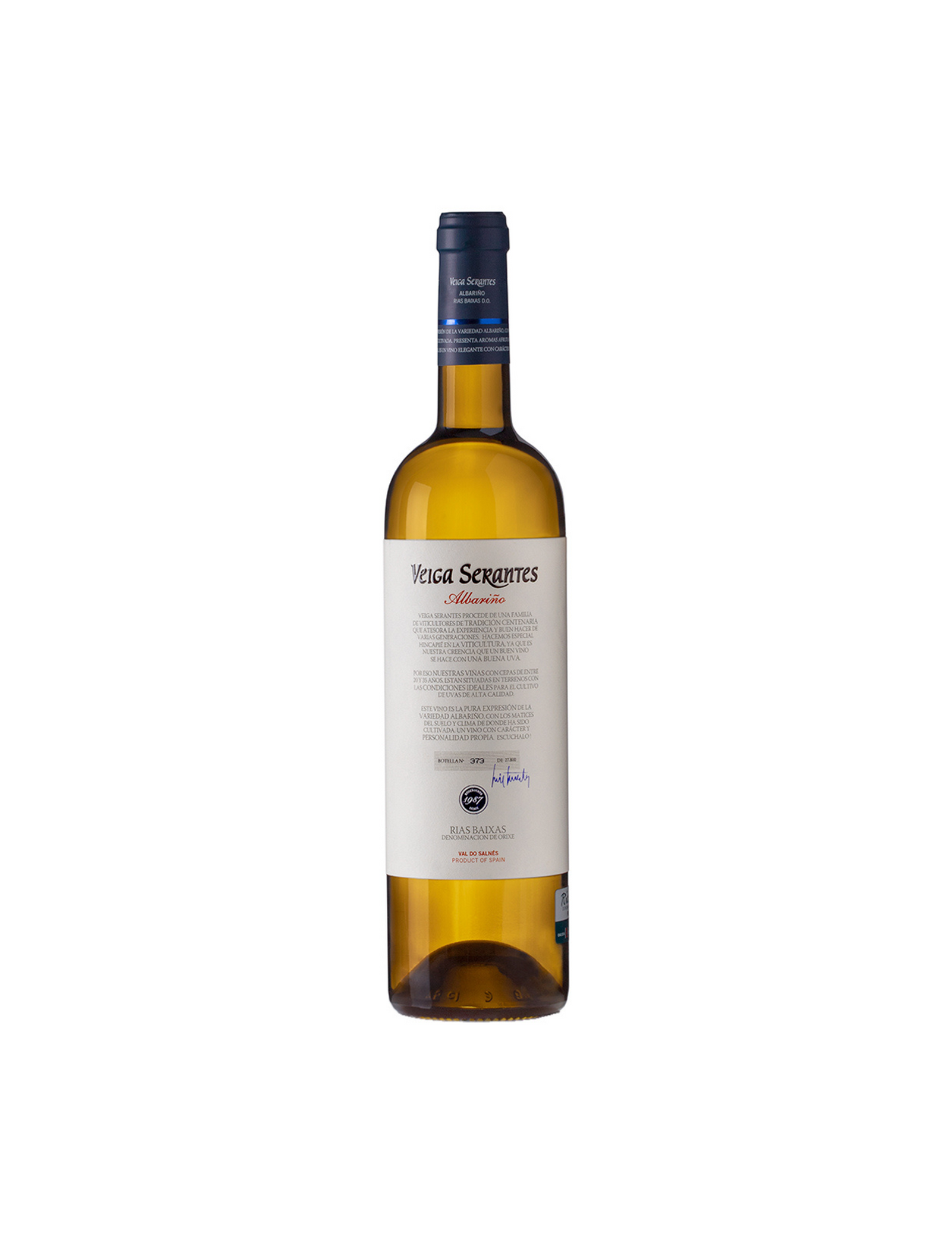 Bodega Veiga Serantes Albarino Rias Bixas Spain 2019