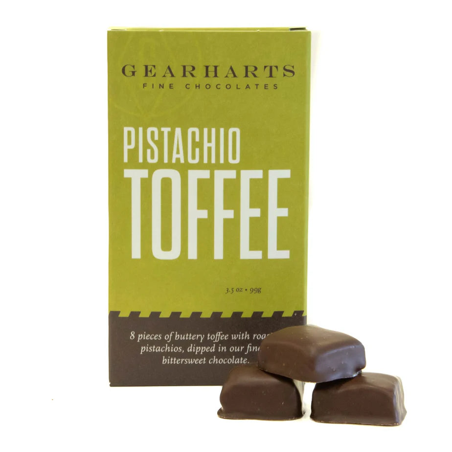 Gearharts Fine Chocolates - Dipped Pistachio Toffee