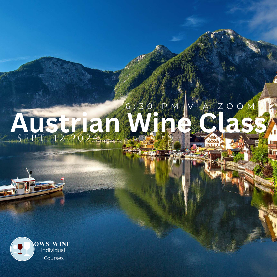 OWS "Austrian Wine Class" Experience September 12, 2024 @ 6:30 pm