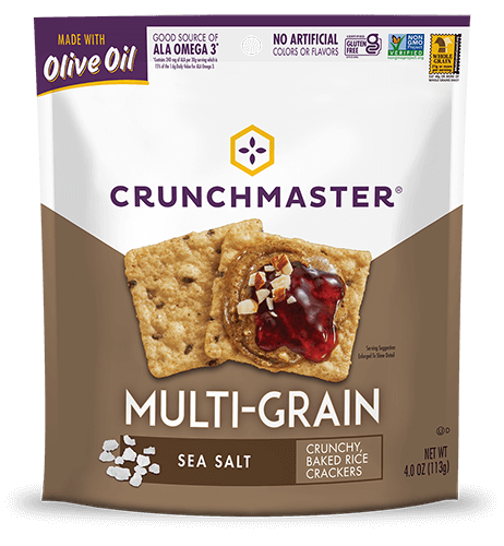 Crunch Master Multi Grain Sea Salt Crackers 4 oz