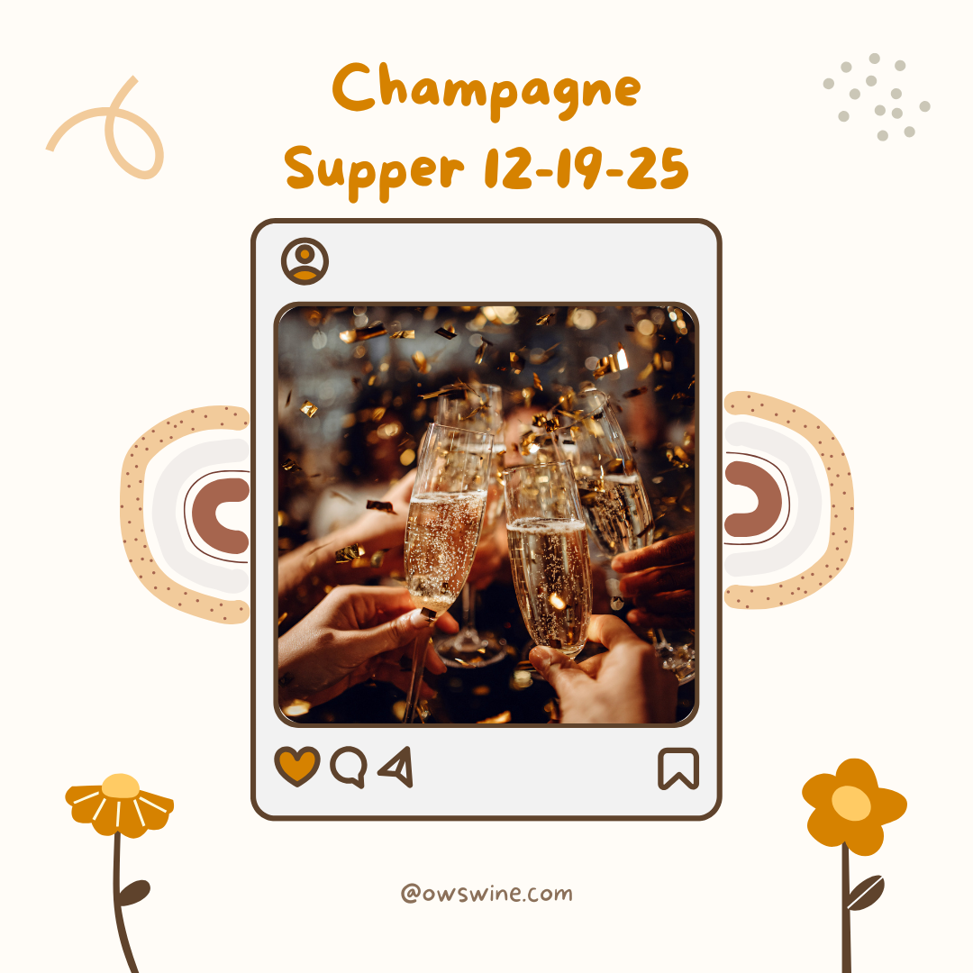 Annual Champagne Supper on Friday Dec. 19th @6:30 pm