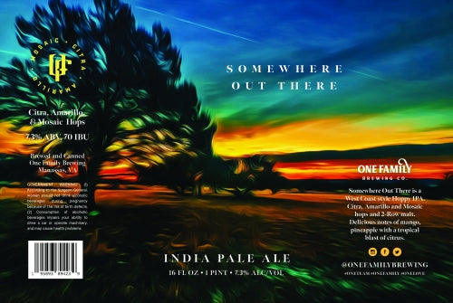 One Family Brewing Somewhere Out There IPA 4 pack