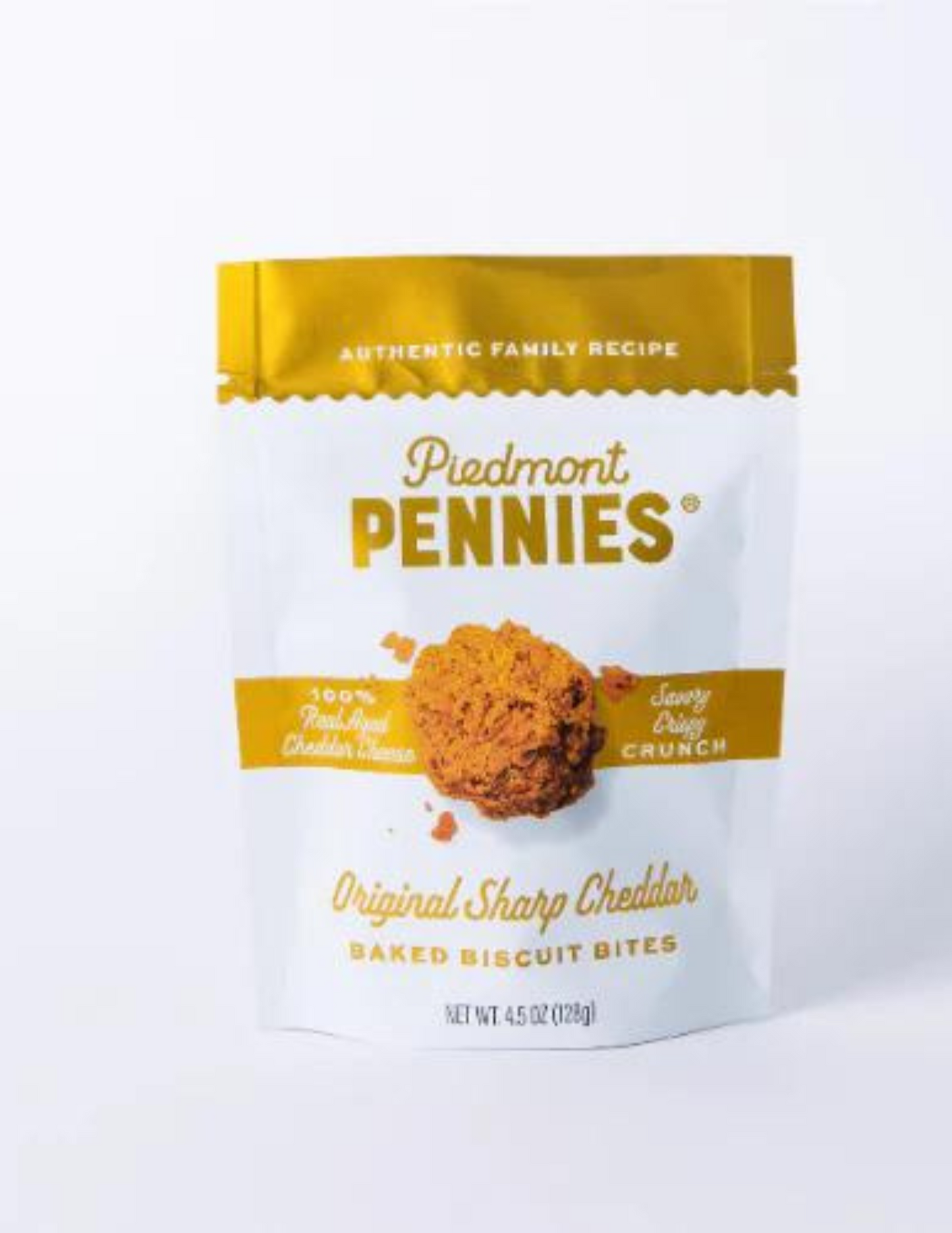 Piedmont Pennies Original Sharp Cheddar Baked Biscuit Bites