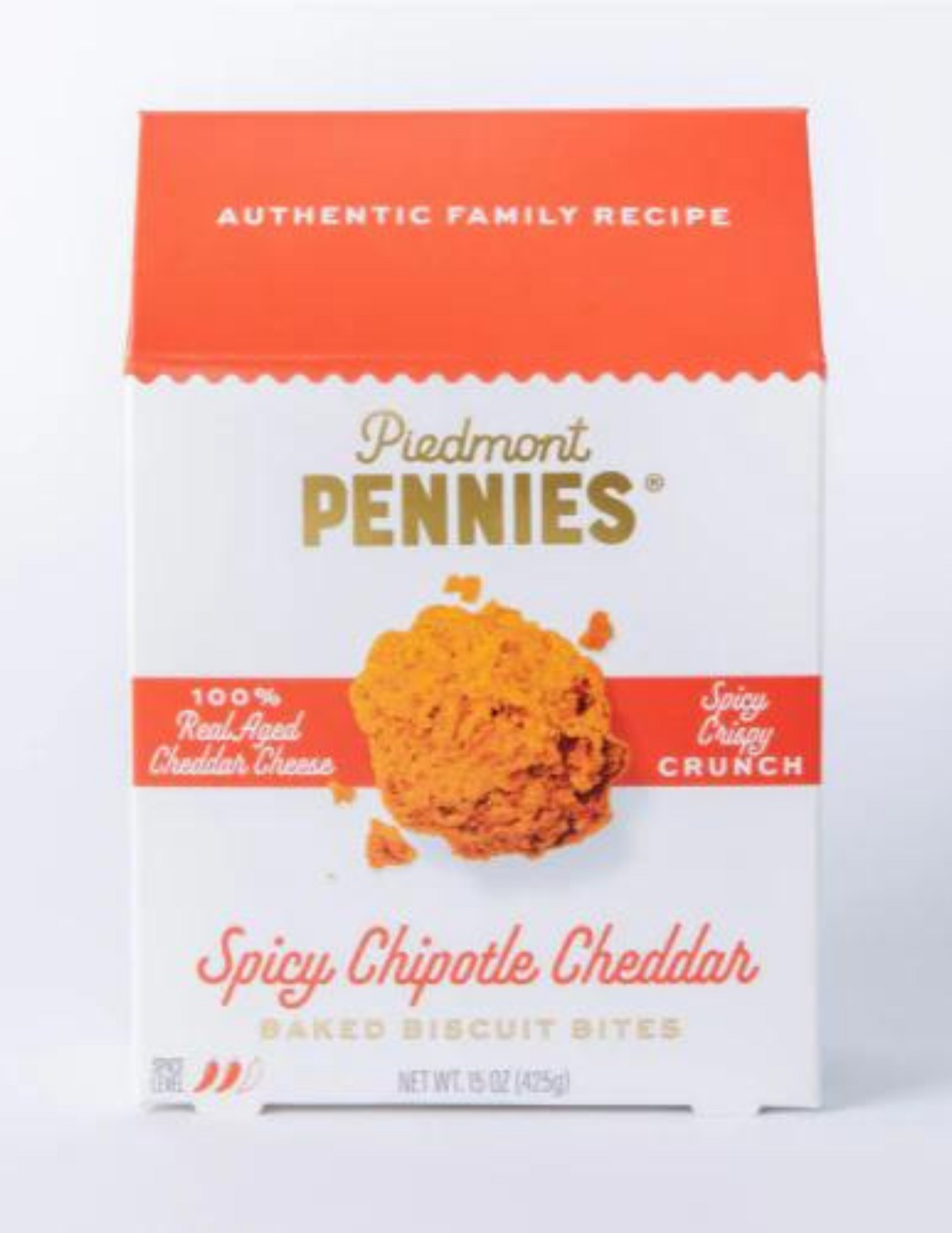 Piedmont Pennies Spicy Chipotle Cheddar Baked Biscuit Bites