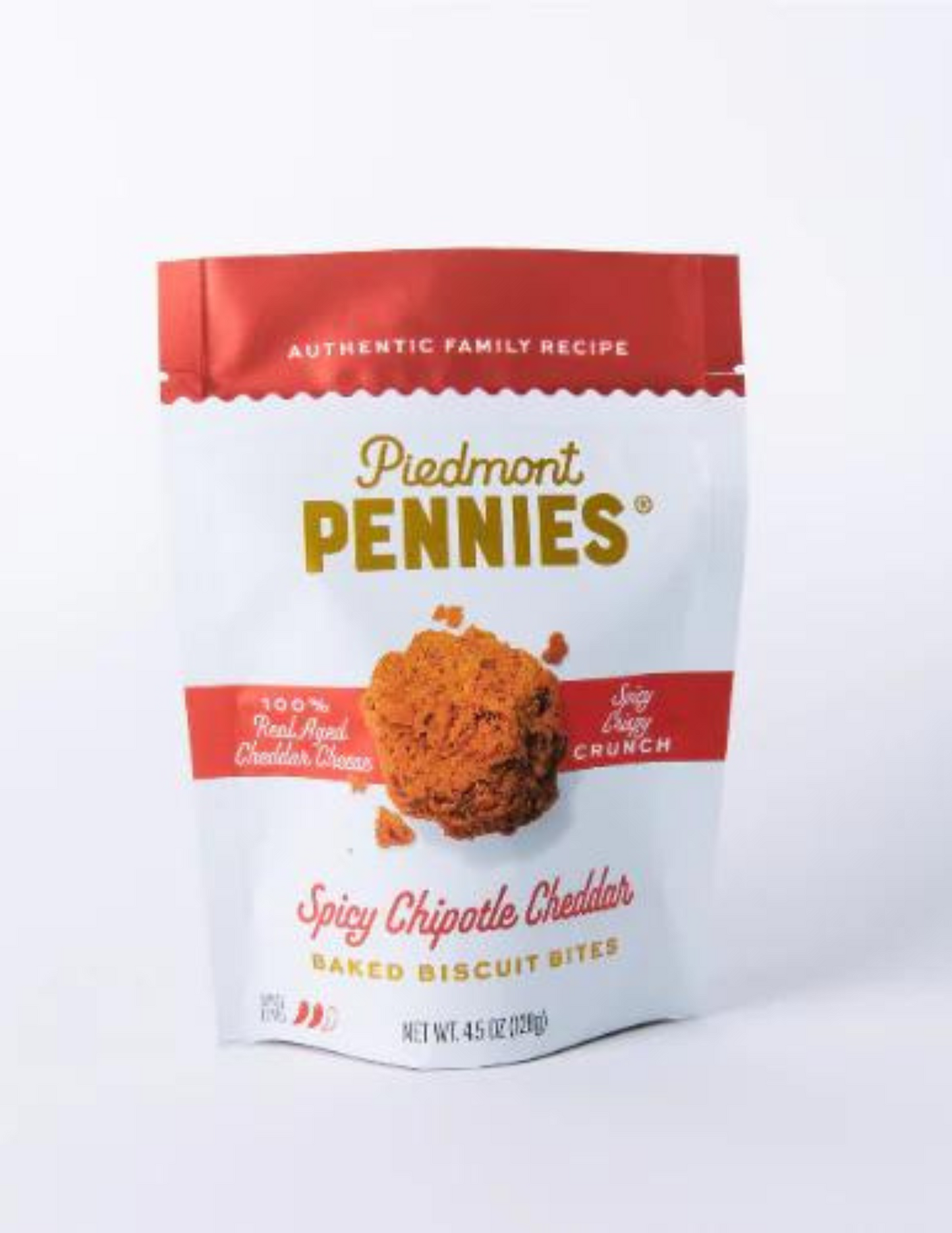 Piedmont Pennies Spicy Chipotle Cheddar Baked Biscuit Bites