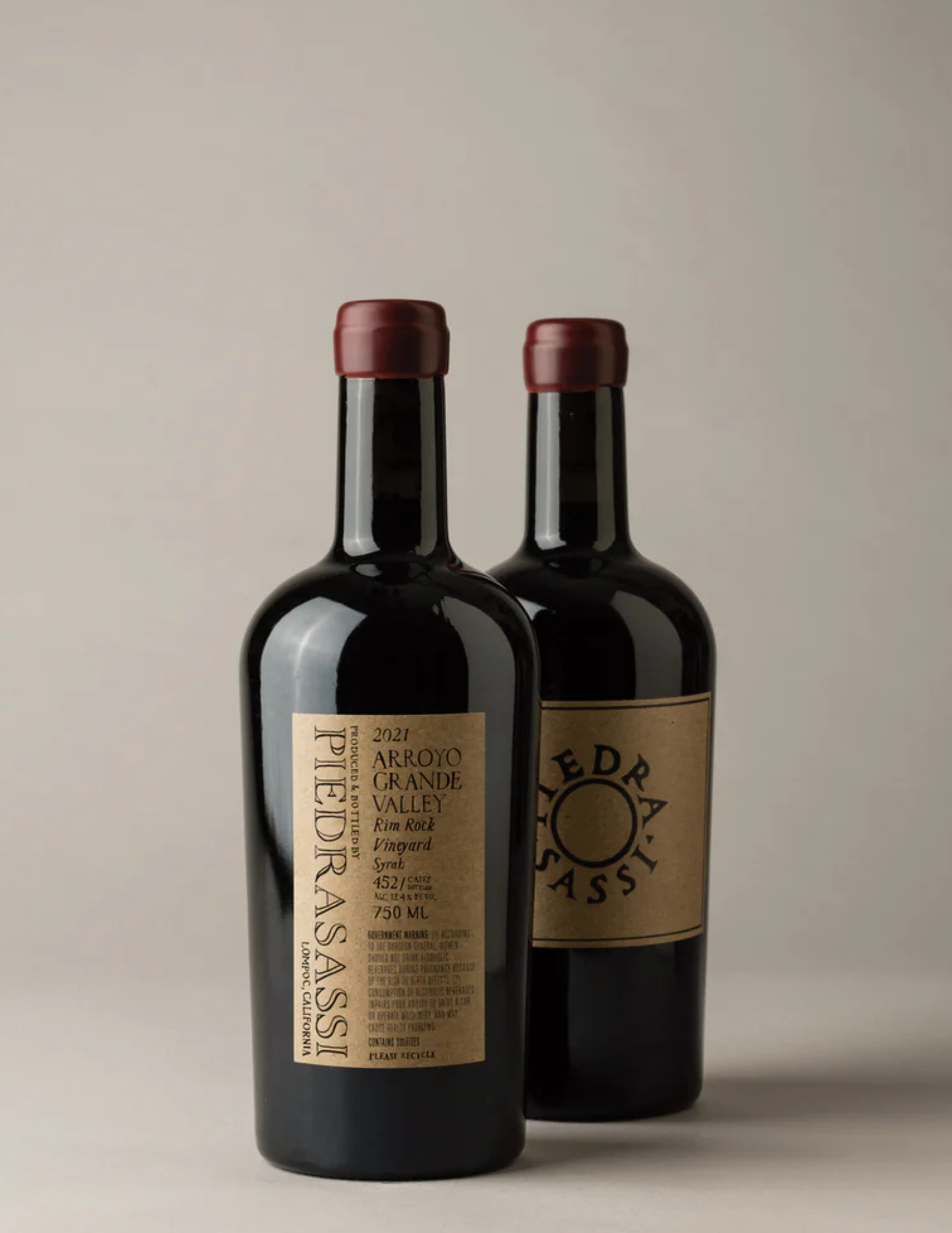 Piedrasassi Syrah Rim Rock Vineyard Lampoc California 2021