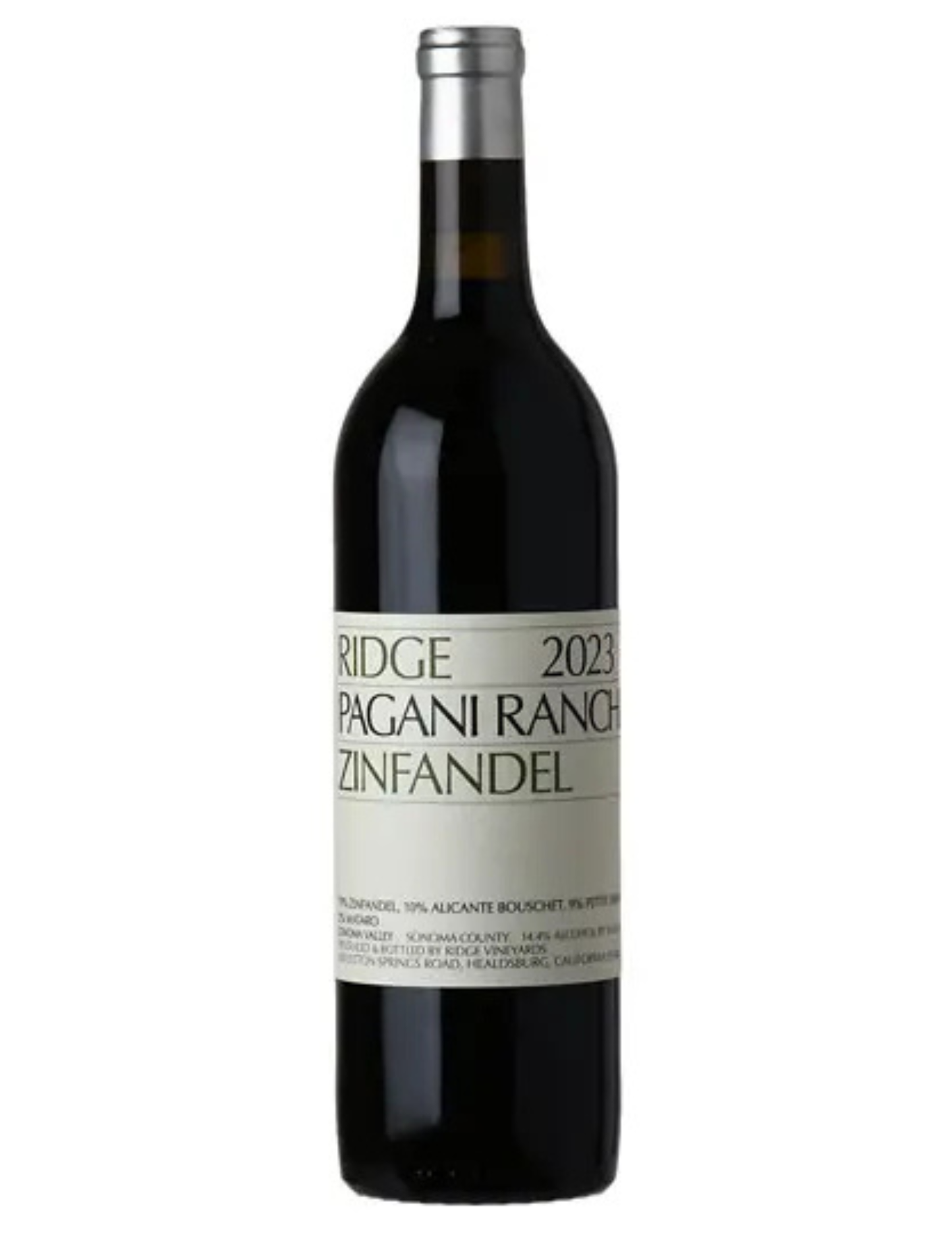 Ridge Pagani Ranch Zinfandel Sonoma Valley California 2023