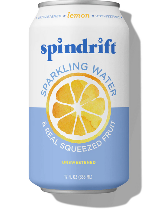 Spindrift Lemon Water 12 oz can - 8 pack