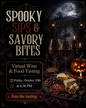 Extra Meal for Spooky Virtual Wine and Food Tasting for 2 - October 30th