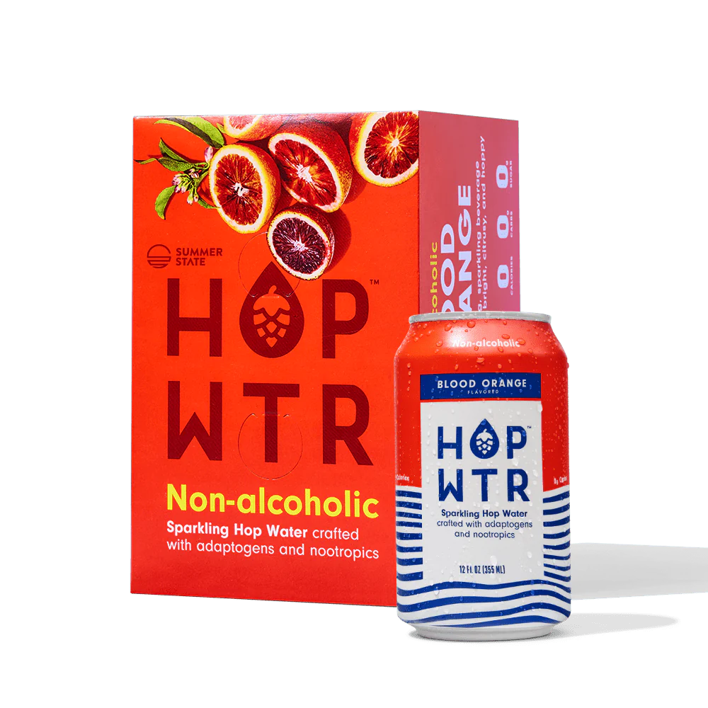 Hop Wtr Blood Orange 12 oz can (6 pack)