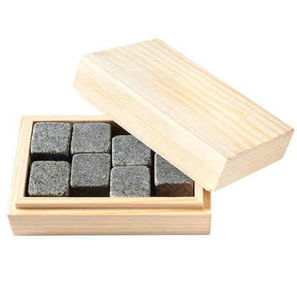 Granite Whiskey Stones Boxed Gift Set of 8