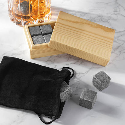 Granite Whiskey Stones Boxed Gift Set of 8